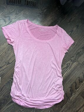 Motherhood Maternity Light Pink Purple Stretch Short Sleeve Tee Size M